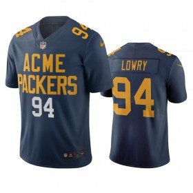 Miesten Green Bay Packers NFL Pelipaita Dean Lowry 94 Navy City Edition Vapor Limited